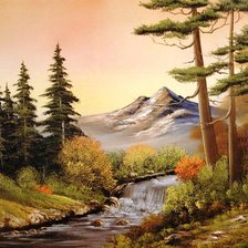 Схема вышивки «горный ручей»