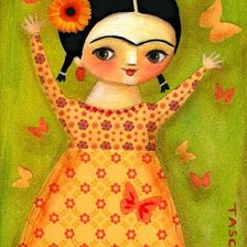 Схема вышивки «La Pequeña Frida»