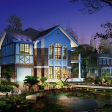 Схема вышивки «дом»