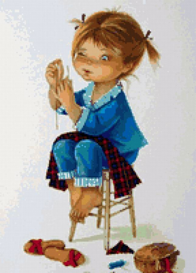 Серия Рукодельницы - портрет, девушка - предпросмотр