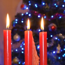 Схема вышивки «Новогодние свечи»