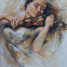 Схема вышивки «скрипка»