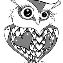 Схема вышивки «сова4»