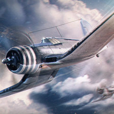 Схема вышивки «самолет»