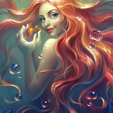 Схема вышивки «русалочка»