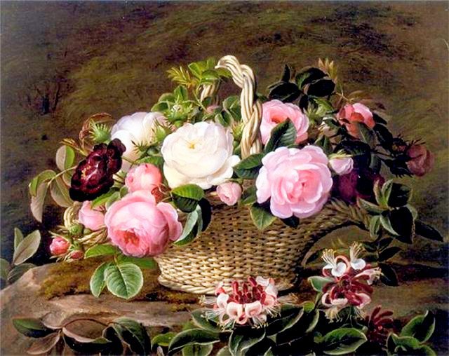 цветы а корзине - цветы - оригинал