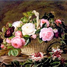 цветы а корзине