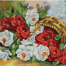 Схема вышивки «розы»