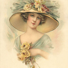 Схема вышивки «Дамы»