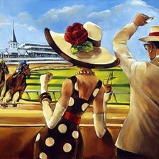 Схема вышивки «Скачки»