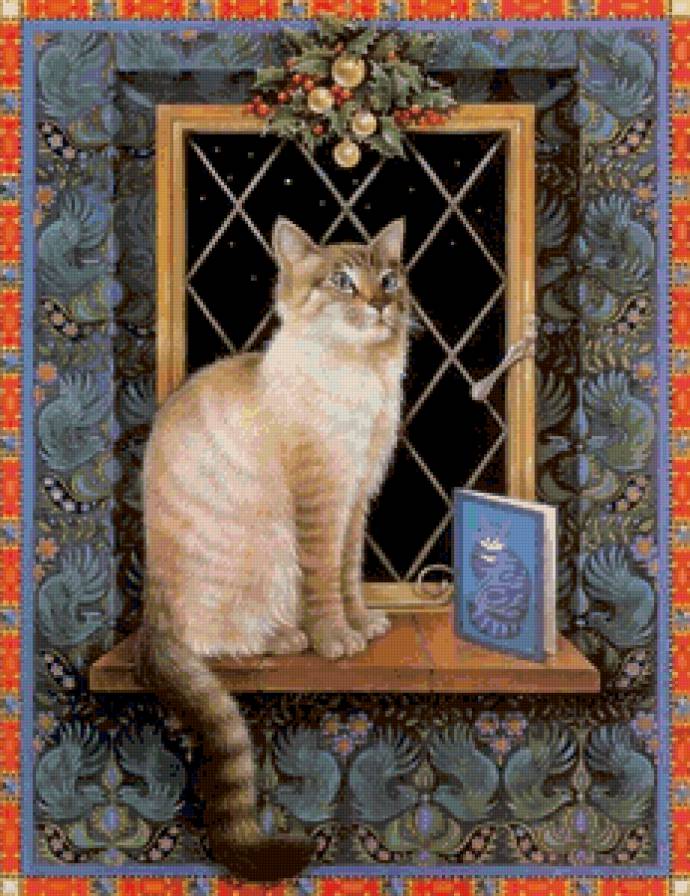 кошачий портрет - коты, кот, котики, портрет - предпросмотр