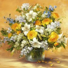 Схема вышивки «Цветы»