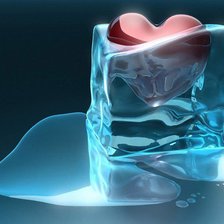 Схема вышивки «Абстракция Куб с сердцем»