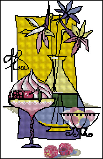 Малиновый десерт - малиновый, риолис, десерт, riolis - оригинал