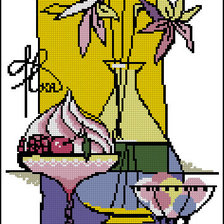 Схема вышивки «Малиновый десерт»