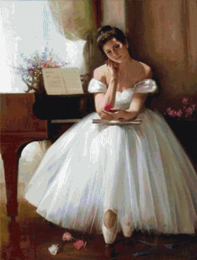 женские портреты - балерина, девушка, портрет - предпросмотр