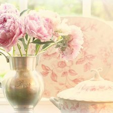 Схема вышивки «Пионы»