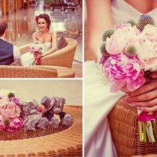 Схема вышивки «Пионы»