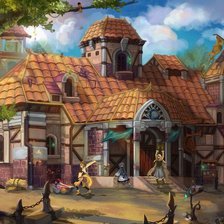 Схема вышивки «Домик»