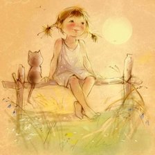 Схема вышивки «Девочка»