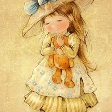 Схема вышивки «Девочка»