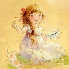 Схема вышивки «Девочка»