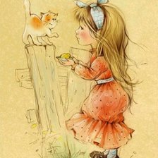 Схема вышивки «Девочка»