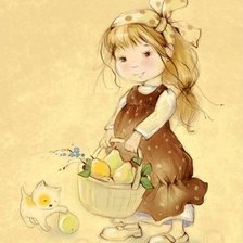 Схема вышивки «Девочка»