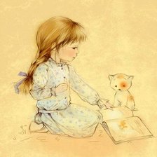 Схема вышивки «Девочка»