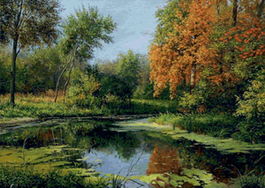 Осенний пейзаж - пейзаж, природа - предпросмотр