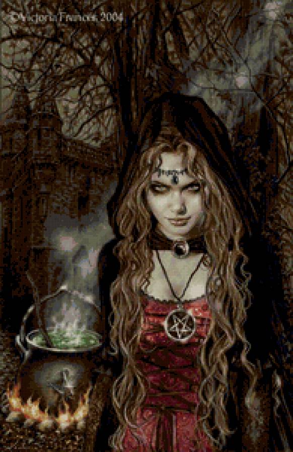 ведьма - девушка, виктория францес, готика - предпросмотр