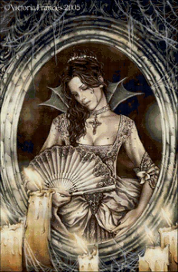 отражение - виктория францес, девушка, готика - предпросмотр