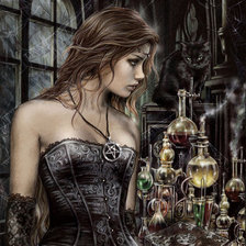 Схема вышивки «черная магия»