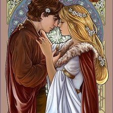 Схема вышивки «двое»