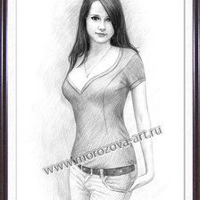 Схема вышивки «девушка»