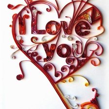 Схема вышивки «я люблю ТЕБЯ!!!»