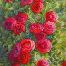 Схема вышивки «розы»