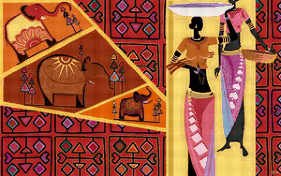 пано африканки - африка, пано - предпросмотр