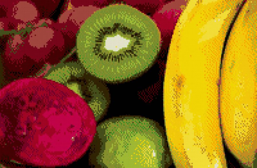 Фрукты - подушка, бананы, фрукты - предпросмотр