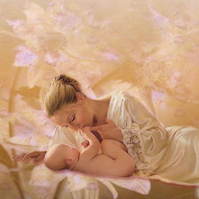 Схема вышивки «Мать и детя»