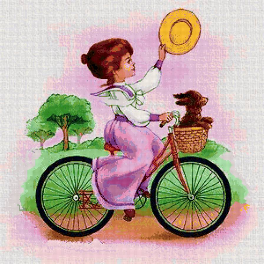 серия для подушки - девушка, пейзаж, подушка, пано, собака - предпросмотр