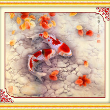 Схема вышивки «рыбки счастья»