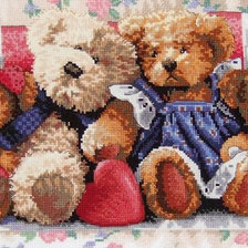 Схема вышивки «мишки»