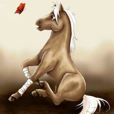 Схема вышивки «забавная лошадка»