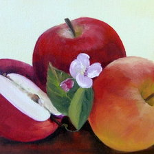 Схема вышивки «Яблочный натюрморт»