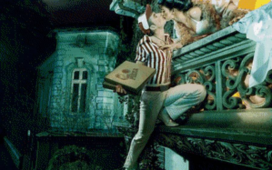 Пицца - любовь, пара, люди - предпросмотр