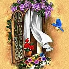 Схема вышивки «пано с окном»