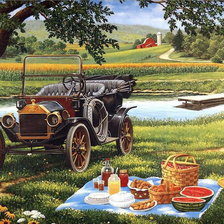 Схема вышивки «Пикник»