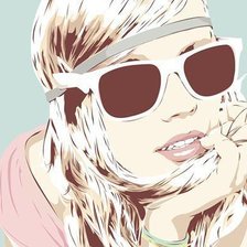 Схема вышивки «Девушка»