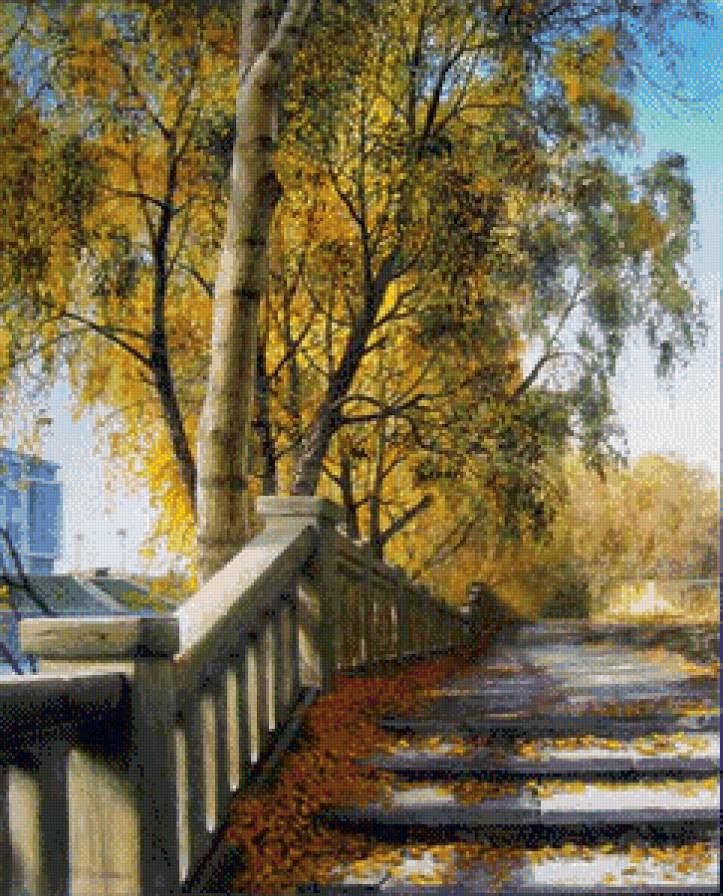 картина - природа, осень, пейзаж - предпросмотр